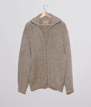 80's L.L.Bean Wool Zip Sweater (Natural)
