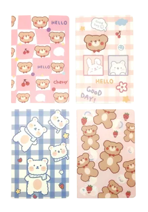 A5 Notebooks Bear Design Cartoon Pattern Paper Cover Mini Notebook