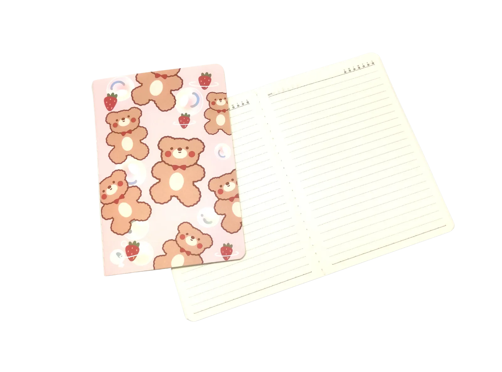 A5 Notebooks Bear Design Cartoon Pattern Paper Cover Mini Notebook