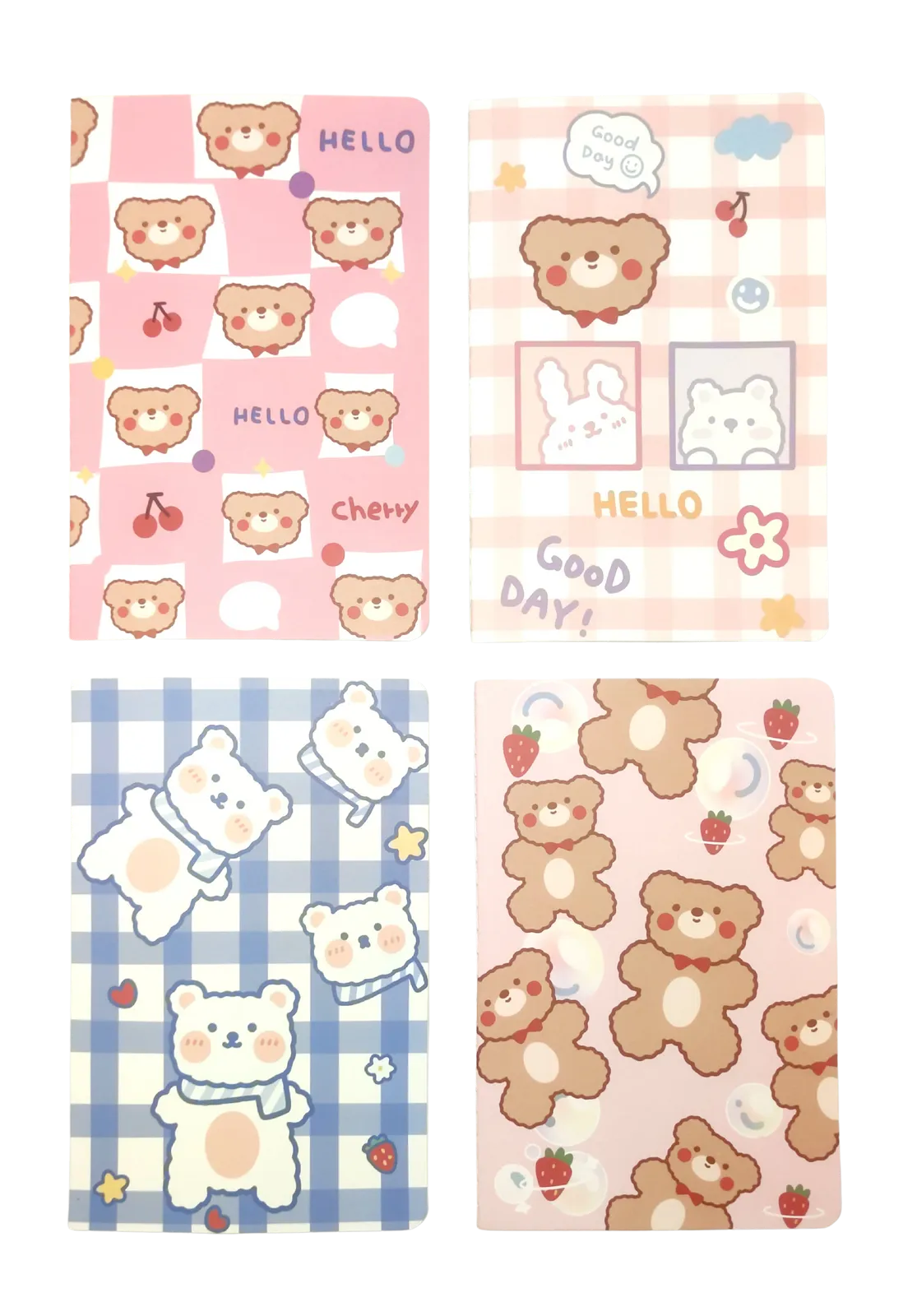 A5 Notebooks Bear Design Cartoon Pattern Paper Cover Mini Notebook
