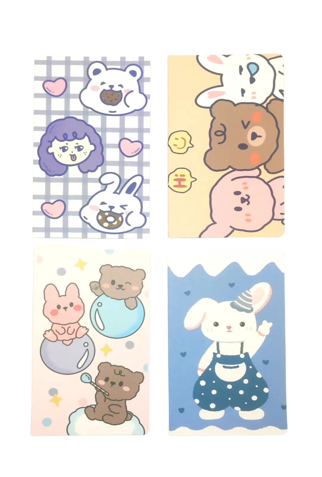 A5 Notebooks Bunny Rabbit  Design Cartoon Pattern Paper Cover Mini Notebook
