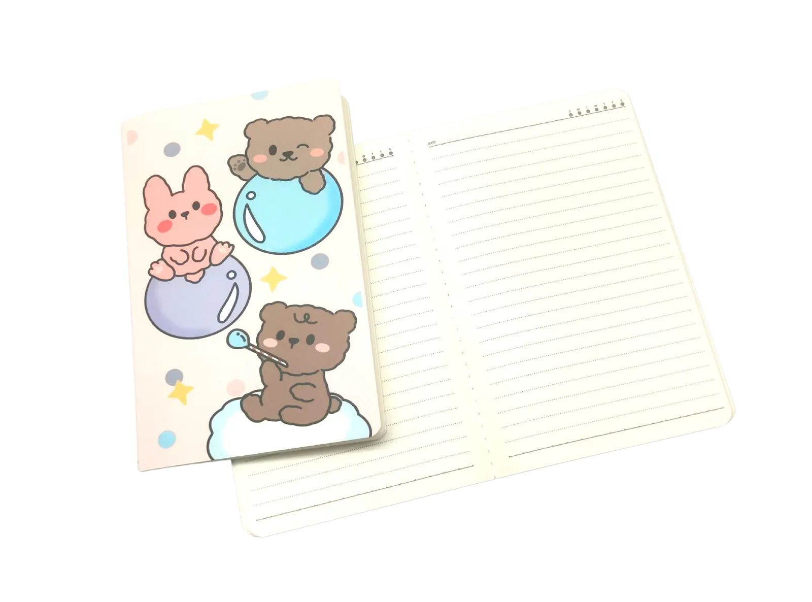 A5 Notebooks Bunny Rabbit  Design Cartoon Pattern Paper Cover Mini Notebook