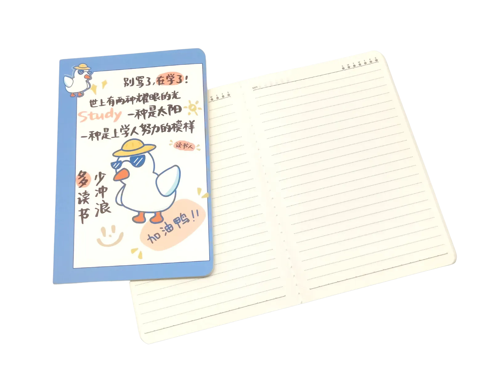 A5 Notebooks Cute Duck Design Cartoon Pattern Paper Cover Mini Notebook