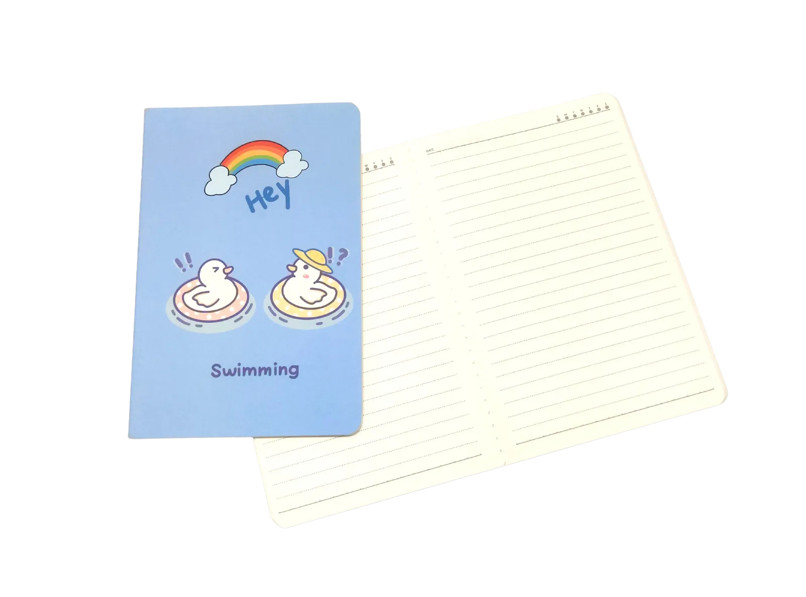 A5 Notebooks Cute Duck Design Cartoon Pattern Paper Cover Mini Notebook
