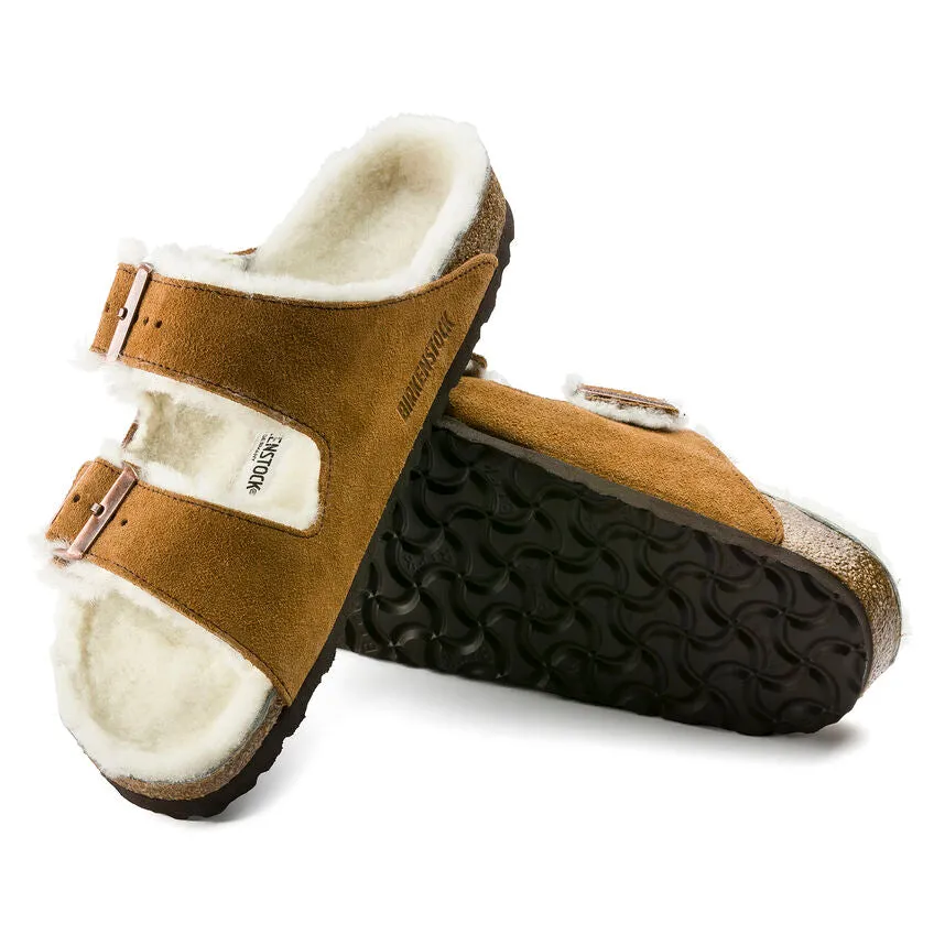 Arizona Shearling Sandal Narrow (Mink)
