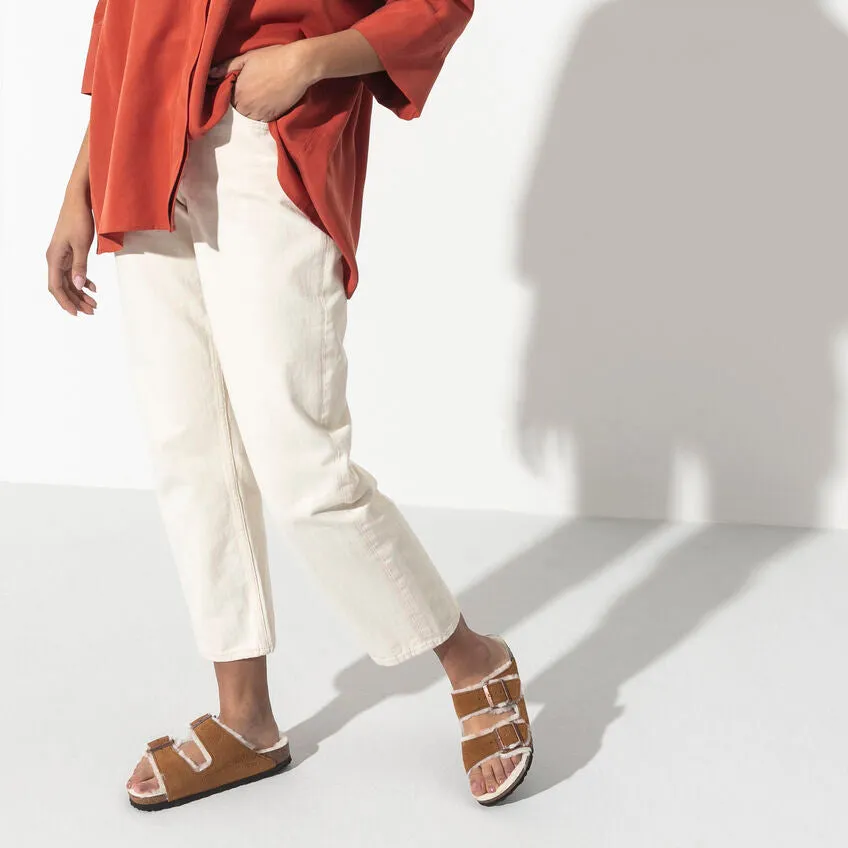 Arizona Shearling Sandal Narrow (Mink)