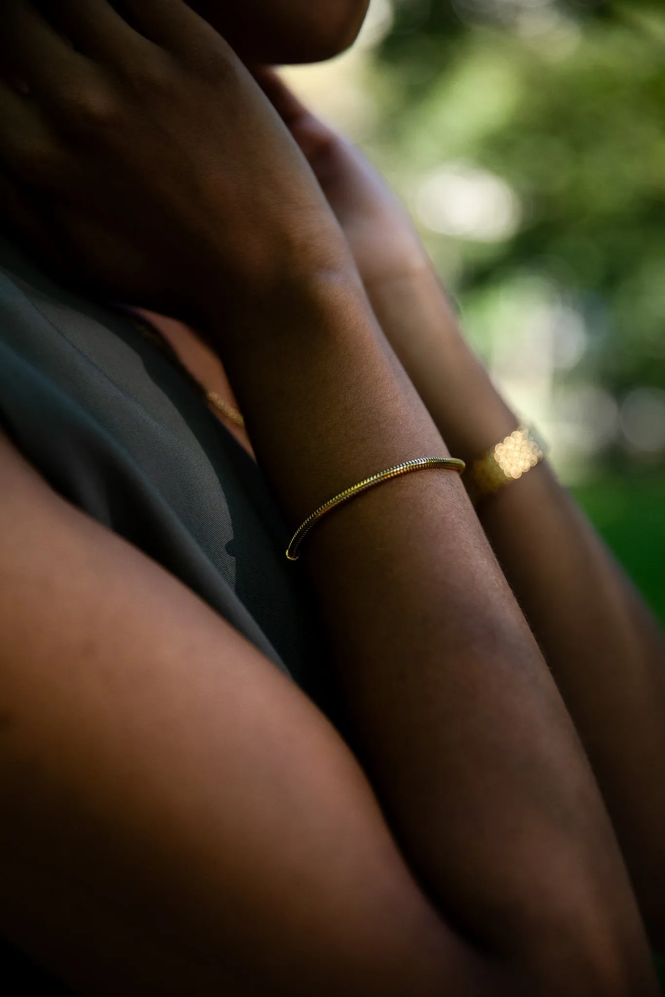 Avenue Snake Bracelet 14K Gold Plated