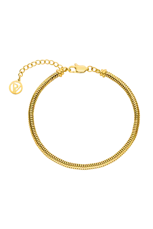 Avenue Snake Bracelet 14K Gold Plated