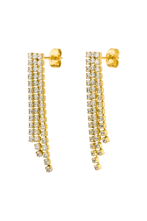 Brilliant Earrings 14K Gold Plated