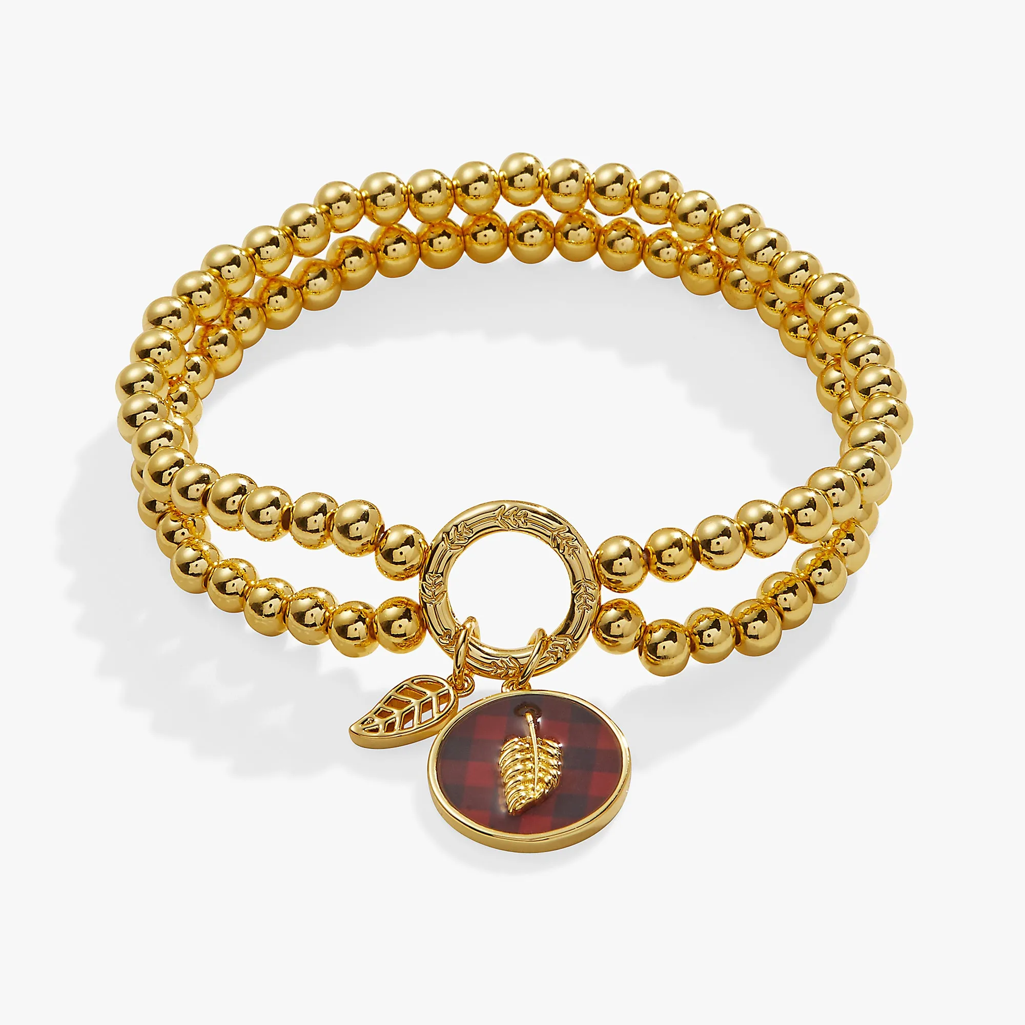 Buffalo Plaid Stretch Bracelet