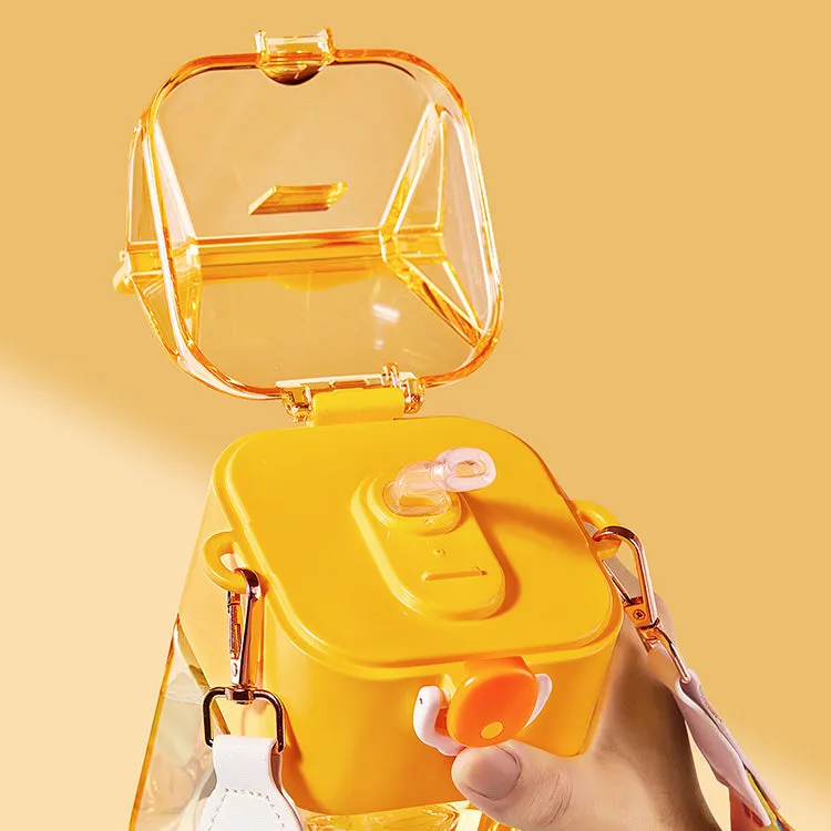 Cartoon Strap Plastic Cup
