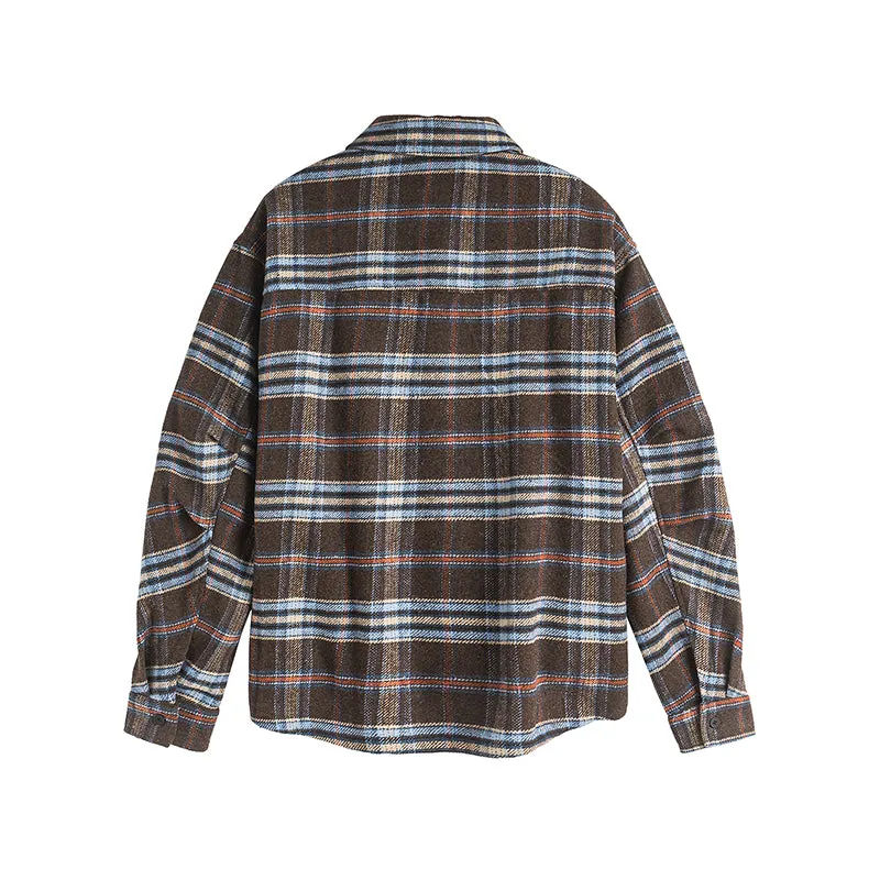 Faire Echo plaid panel long-sleeve Shirt