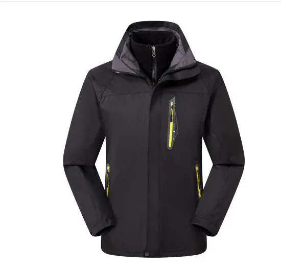 Fleece Padded Hooded Windproof Mountaineering Suit