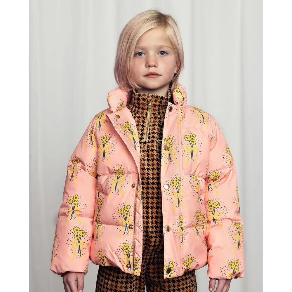 Mini Rodini Winter Flowers aop City Puffer Jacket