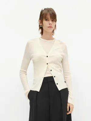 Seams Detail Wool Knit Top
