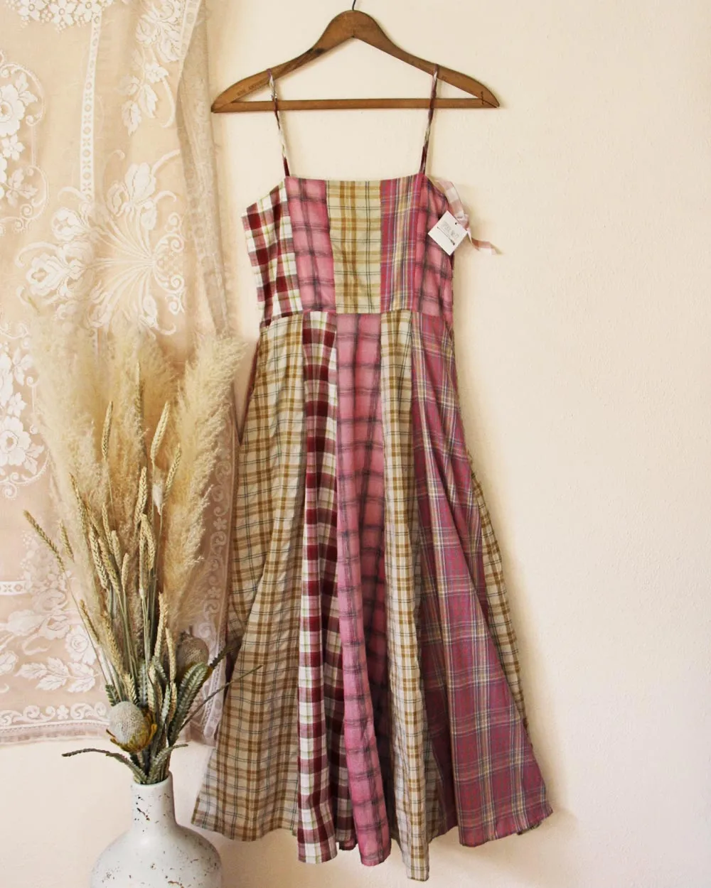 Sweet Plaid Maxi Dress