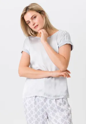 Tuzzi T-Shirt With Mixed Material Design