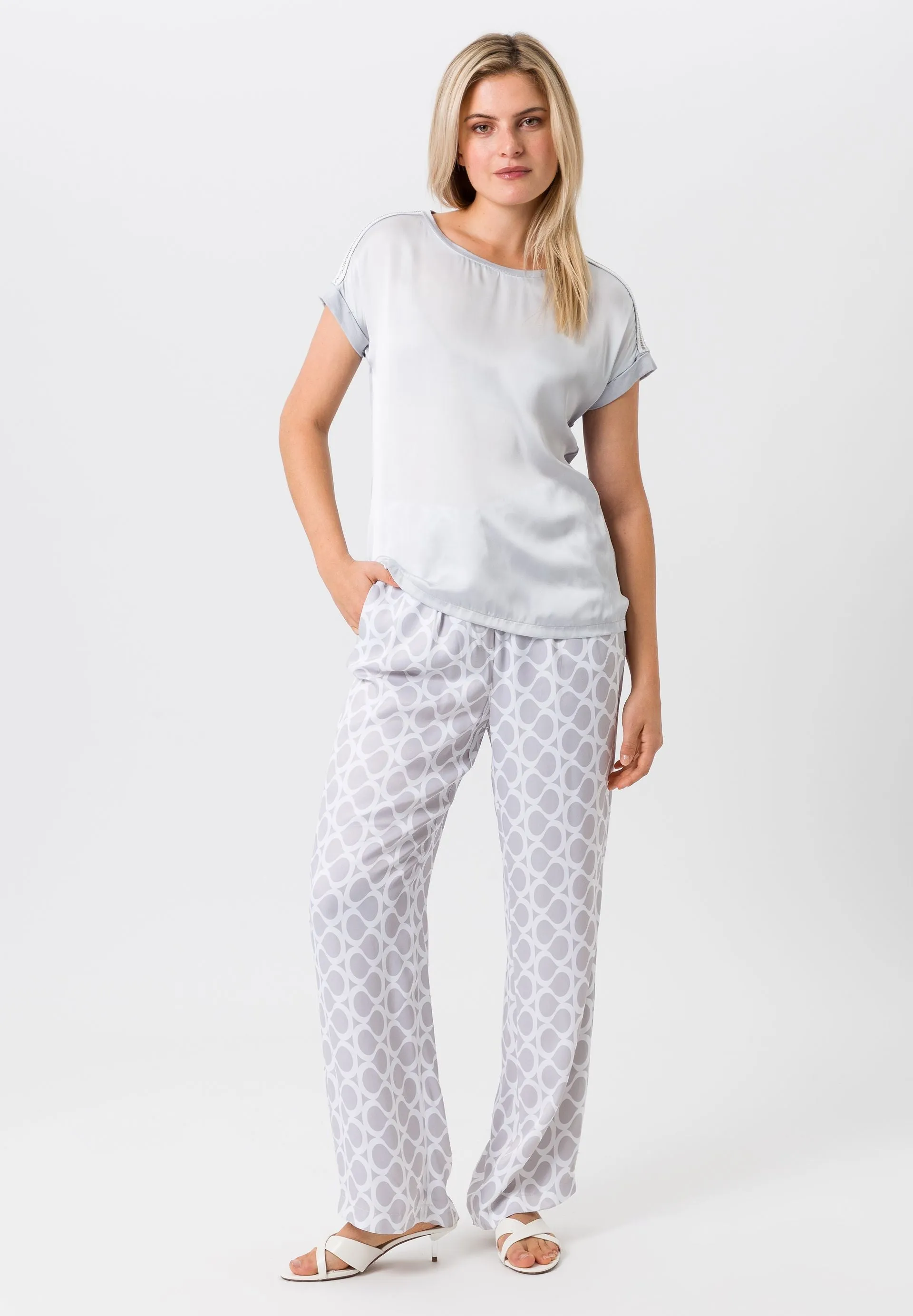 Tuzzi T-Shirt With Mixed Material Design