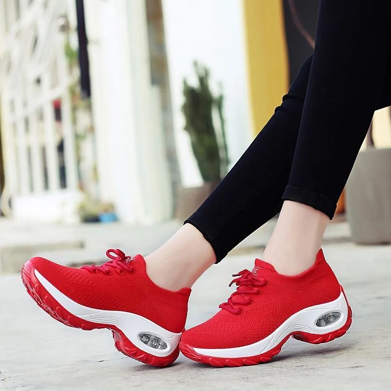 Women's Flying Woven Breathable Comfortable Sneakers